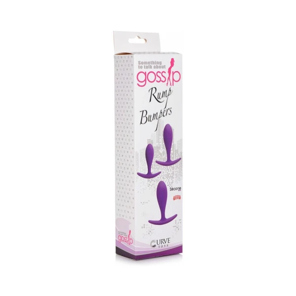 Gossip Rump Bumpers Silicone Set Of 3 - Violet — image 7 of 8