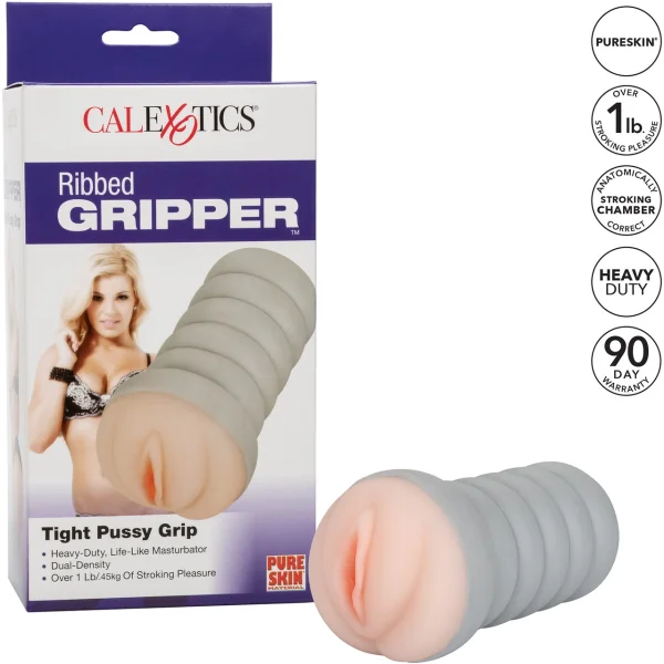 Gripper Ribbed Tight Pussy Flesh Masturbator