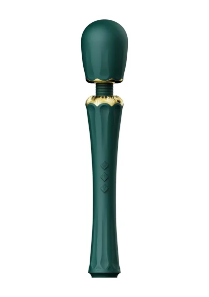 Kyro Vibrating Wand Massager in Turquoise Green by Zalo