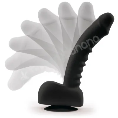 Uprize Black Remote Control Erecting 8 Vibrating Dildo
