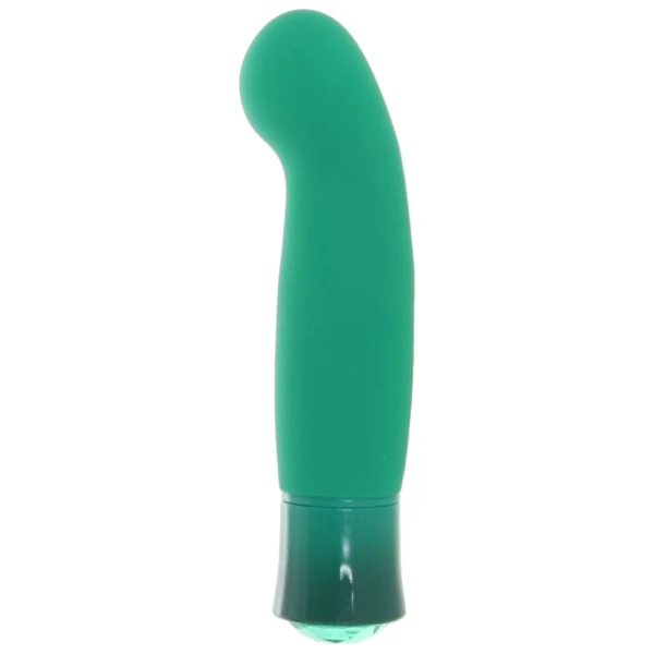Oh My Gem Enchanting Rechargeable Waterproof Silicone Warming G-Spot Vibrator By Blush - Emerald