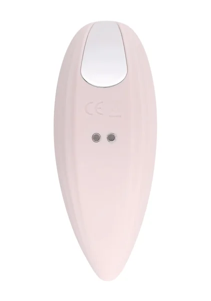 Playboy Pleasure Palm Rechargeable Silicone Tapping Clitoral Vibrator - Pink