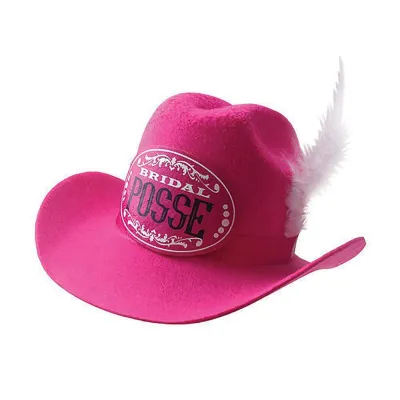 Gettin Hitched Clip on Cowgirl Posse Party Hat