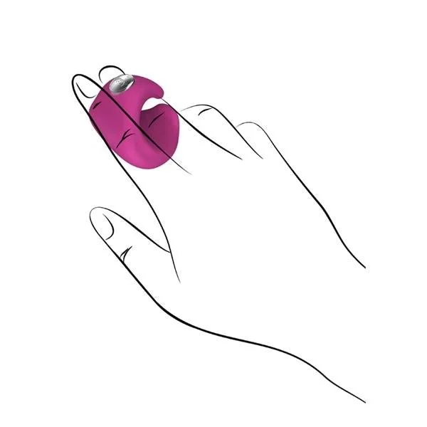 Pyxis Silicone Rechargeable Finger Massager Waterproof - Pink