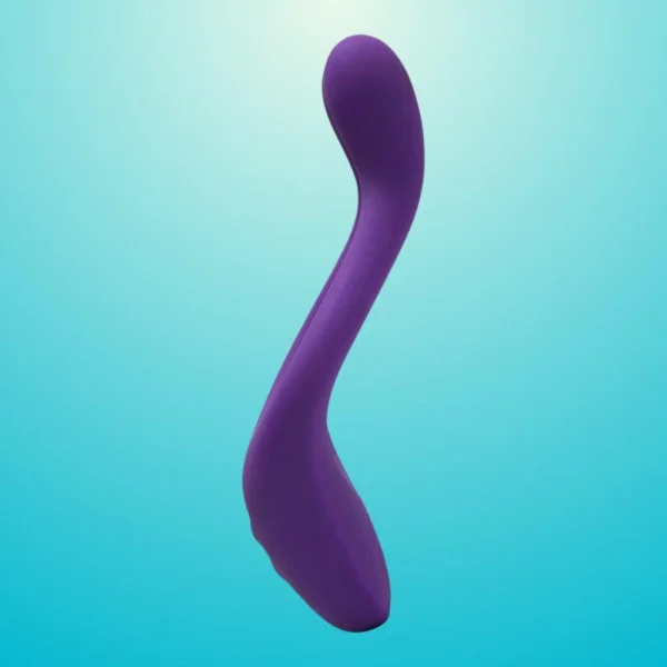 Tryst Multi Erogenous Zone Silicone Vibrator and Cock Ring- Purple