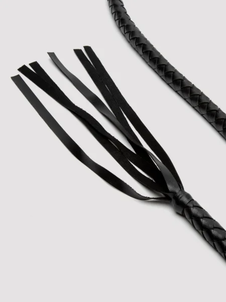 Leg Avenue Faux Leather Rhinestone Handle Whip
