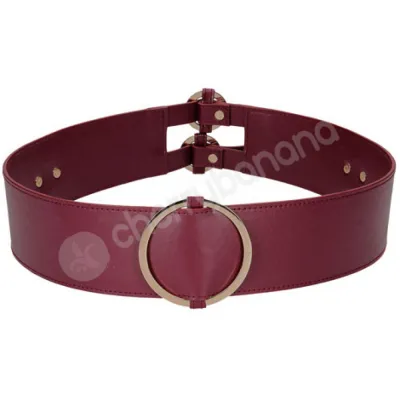 Ouch Halo Waist Belt With Side D Rings Red L XL