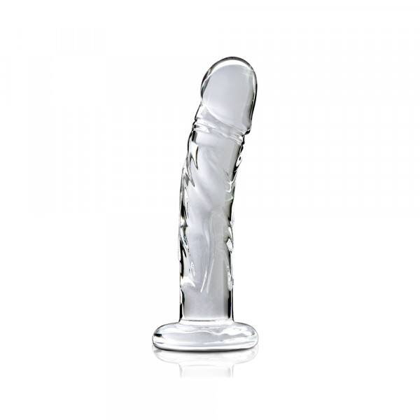 Icicles No. 62 Clear Glass Realistic G-Spot Dildo