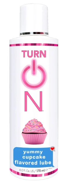 Turn on Yummy Cupcake Flavored Lube - 6 Fl. Oz.