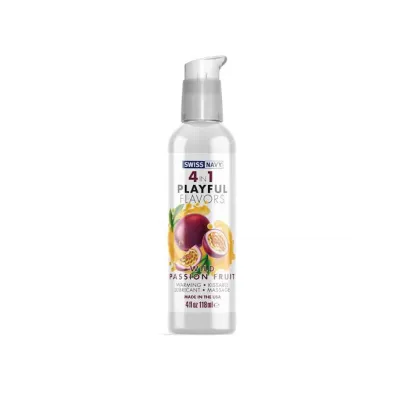 Swiss Navy 4 in 1 Playful Flavours Lubricant Passionfruit 118ml 118ml