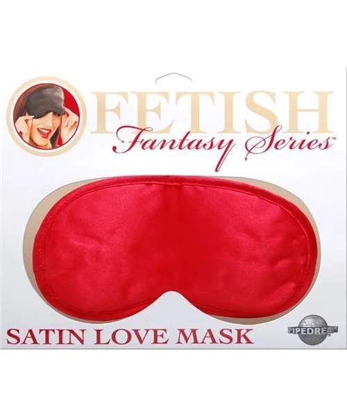 Satin Love Mask Red