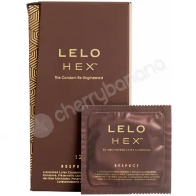 Lelo Hex Condoms Respect XL Size 12 Pack