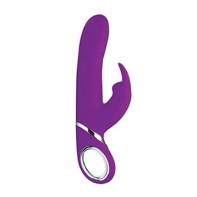 Power Bunnies Twirly Silicone Spinning Rabbit Vibrator Purple