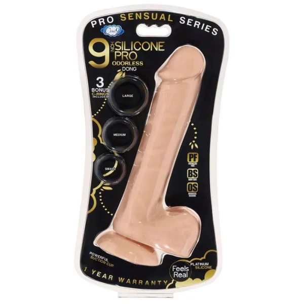 Cloud 9 Pro Sensual Premium Silicone 9 Inch Suction Cup Dildo - Vanilla