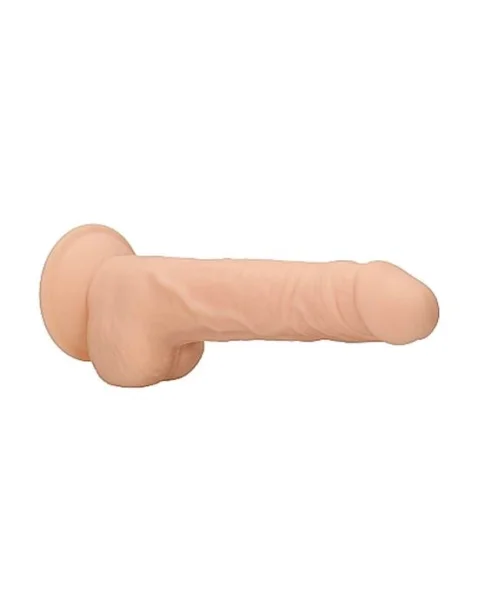 Silicone Dildo With Balls - Ivory - 9.4 Inch