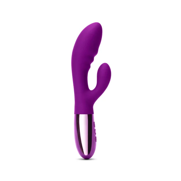 Le Wand Blend Dual-Motor Rabbit Vibrator - Dark Cherry