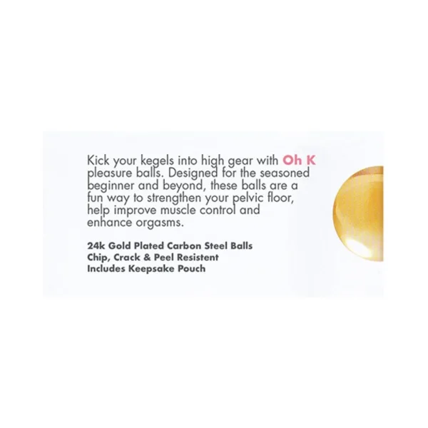 Cgc Pleasure Balls 24k Gold Plated (set)