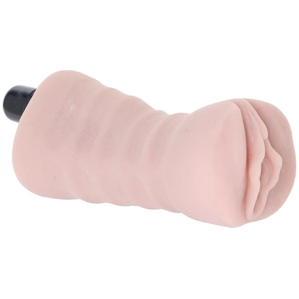 EnLust Destini Open Ended Vibrating Vagina Penis Masturbator By Blush - Vanilla