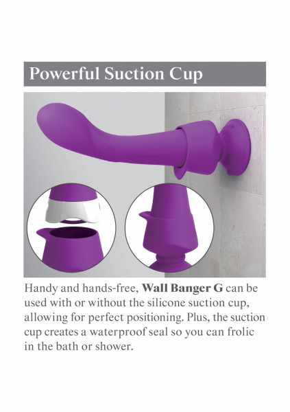 Threesome Wall Banger G - Purple - G Spot Massage Orgasm