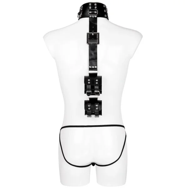 Bondara Edge Bound and Buckled Restraint and Jock Strap Set