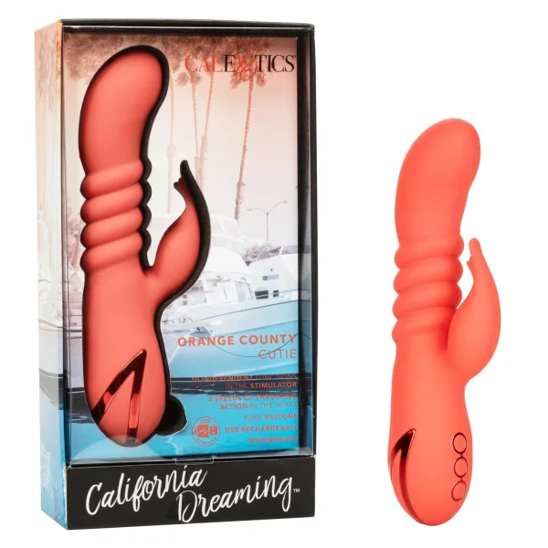 Orange County Cutie Thrusting Rabbit Vibrator
