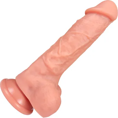 The Millionaire 6 25 Inch Silicone Realistic Dildo With Balls Suction Cup Base By Fukena Vanilla