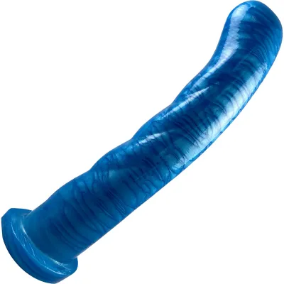Funkit Toys NoFrillDo Wave Silicone G Spot Dildo Blue