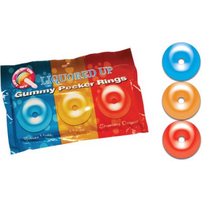 Liquored Up Pecker Gummy Rings 3 Pack