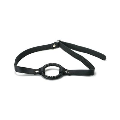 Strict Leather Ring Gag Small Black Small