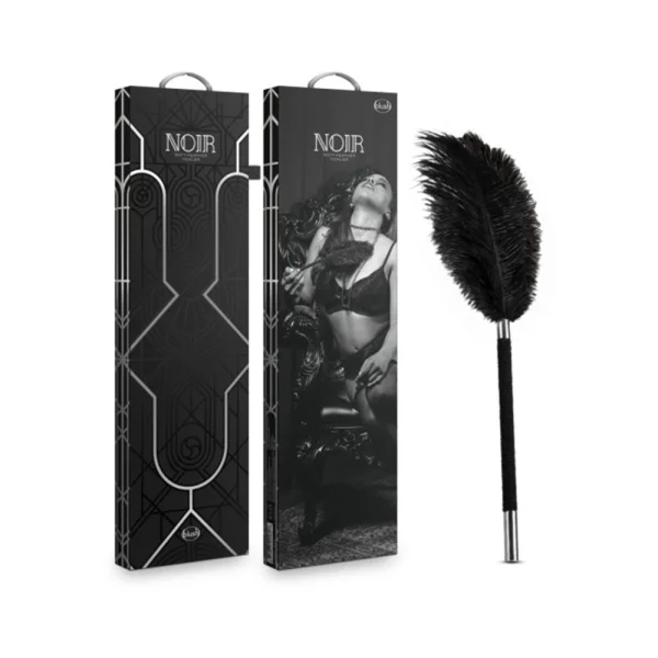 Noir Soft Feather Tickler Black