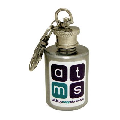 Lube Container Key Ring 1oz Silver