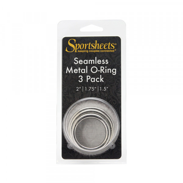 Sportsheets Metal O-Ring 3 Pack Nickel-free Rings