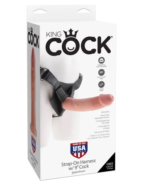 King Cock Strap-On Harness With 6'' Dong