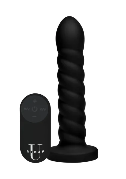 Supple Swirl Remote Control Silicone Dildo
