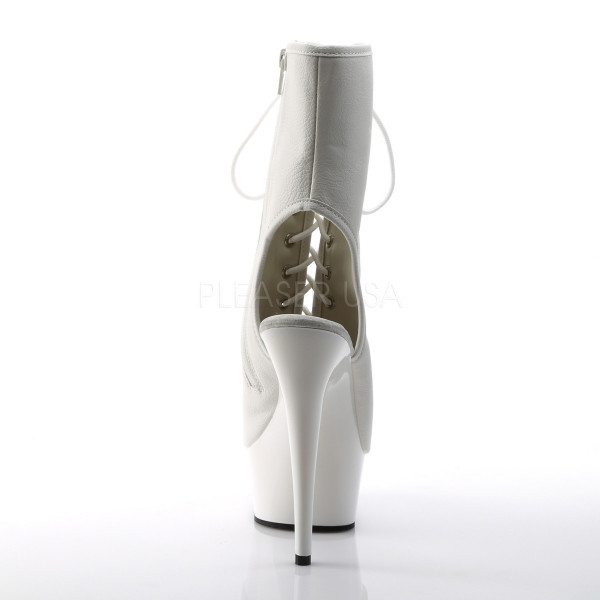 6 inches Heel, 1 3/4 inches PF Open Toe/Back Lace-up Bootie, Side Zip — image 4 of 12