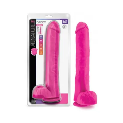 Au Naturel Bold Daddy Dildo 14 In Pink