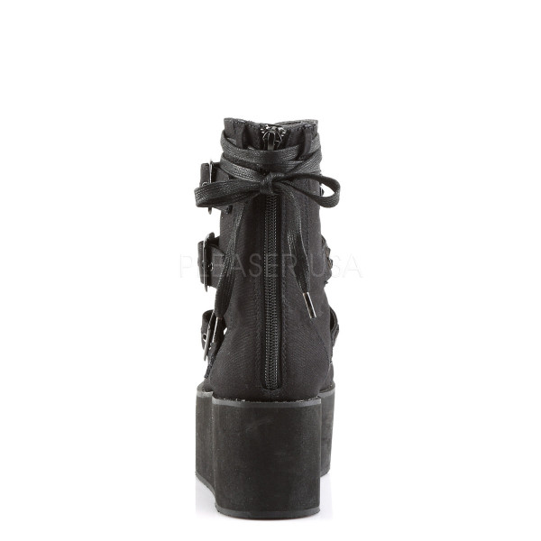 2 3/4 inches PF Lace-Up Ankle Boot w/Buckle Straps, Back Zip — image 4 of 4