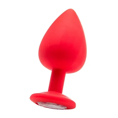 Extra Large Diamond Butt Plug Red
