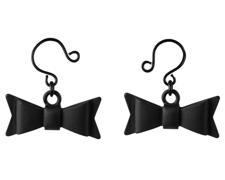 Bow Tie Nipple Bijoux - Black