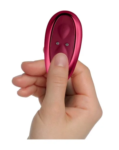 Rocks Off Ruby Glow Blush Dual Vibrator - 7.4 Inch