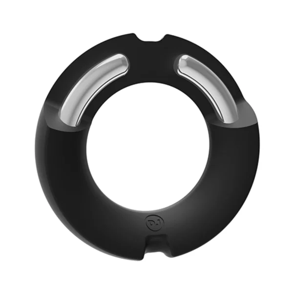 Kink By Doc Johnson Hybrid Silicone Covered Metal Cock Ring 50mm