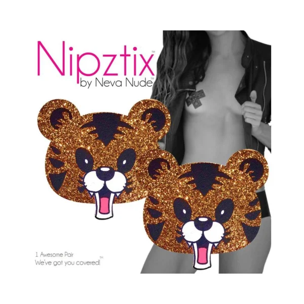 Neva Nude Pasty Spirit Animale Tiger Glitter