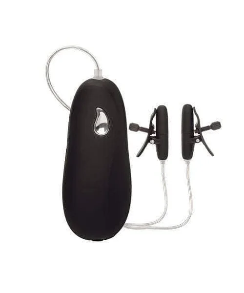 Vibrating Heated Nipple Teasers - Black
