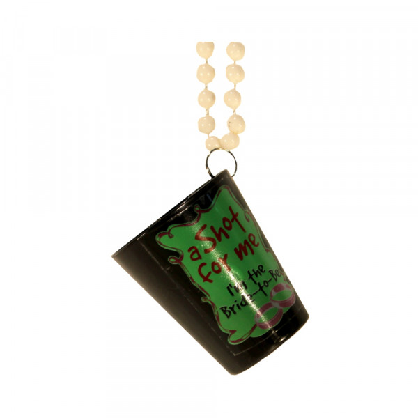Bachelorette Shot Glass Necklace (black)