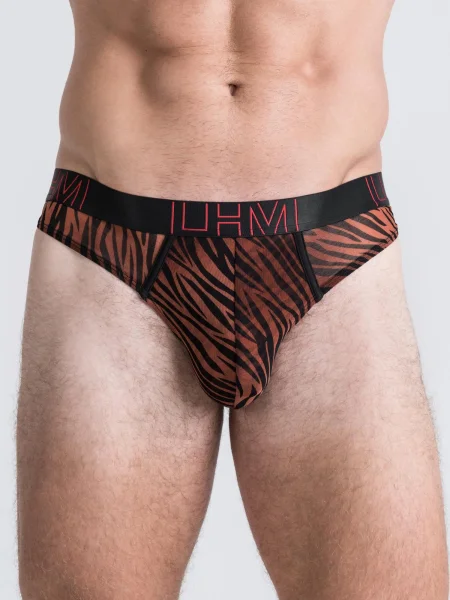 LHM Tiger Stripe Mesh Thong