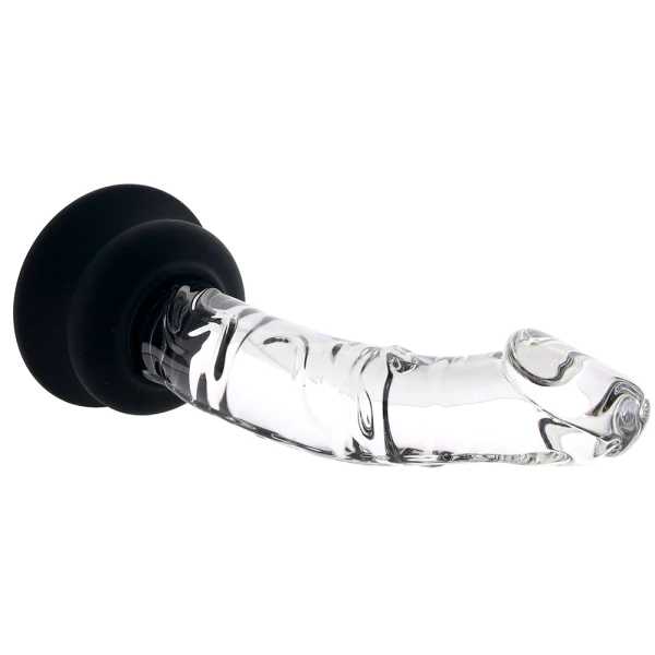 Pleasure Crystals 7" Glass Dildo With Suction Cup
