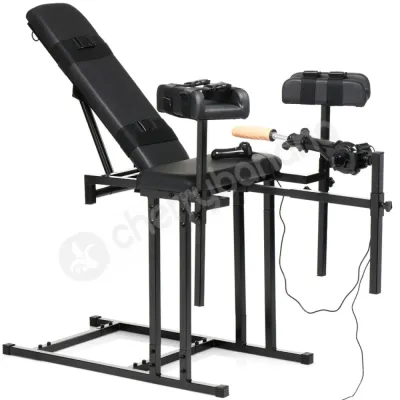 Master Series Ultimate Obedience Chair With Sex Machine