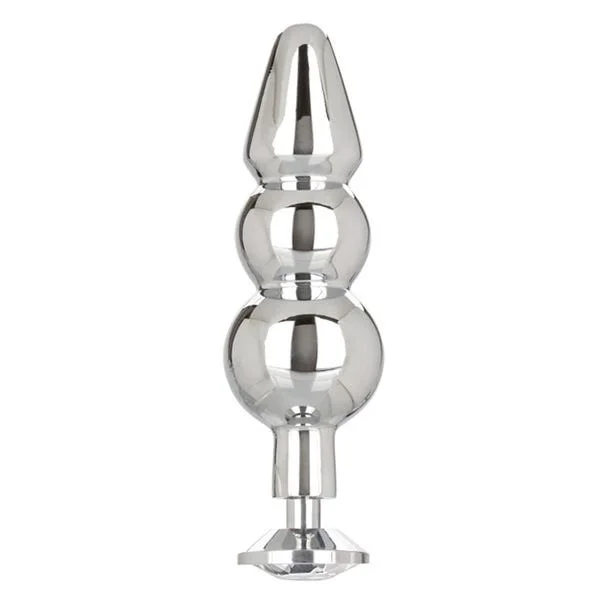 CalExotics Star-F Sparkling Gem Beaded Butt Plug & Dual Penis Enhancer