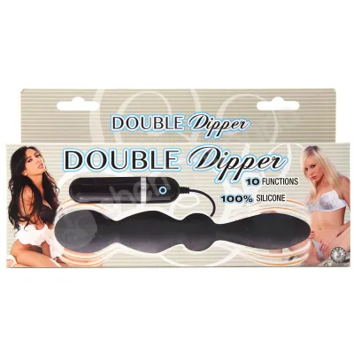 Black Double Dipper Vibrator