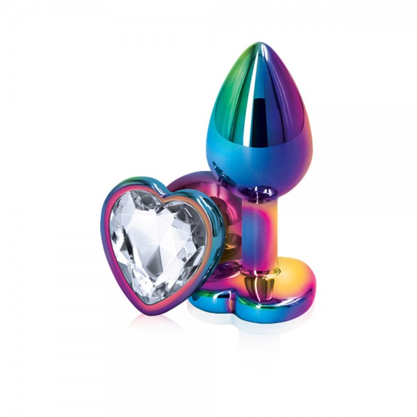 Rear Assets Mulitcolor Heart Small Clear